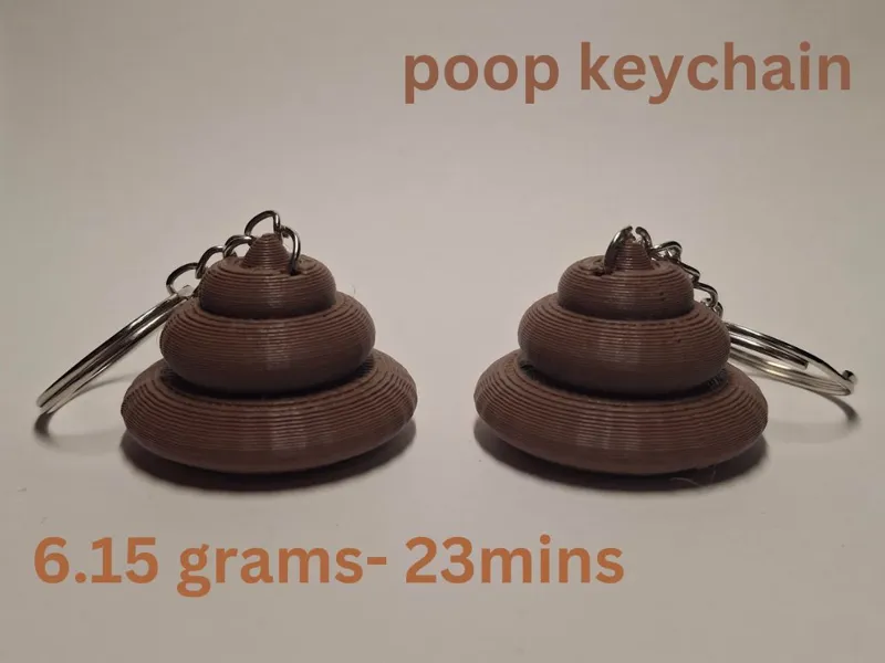 Poop Keychain