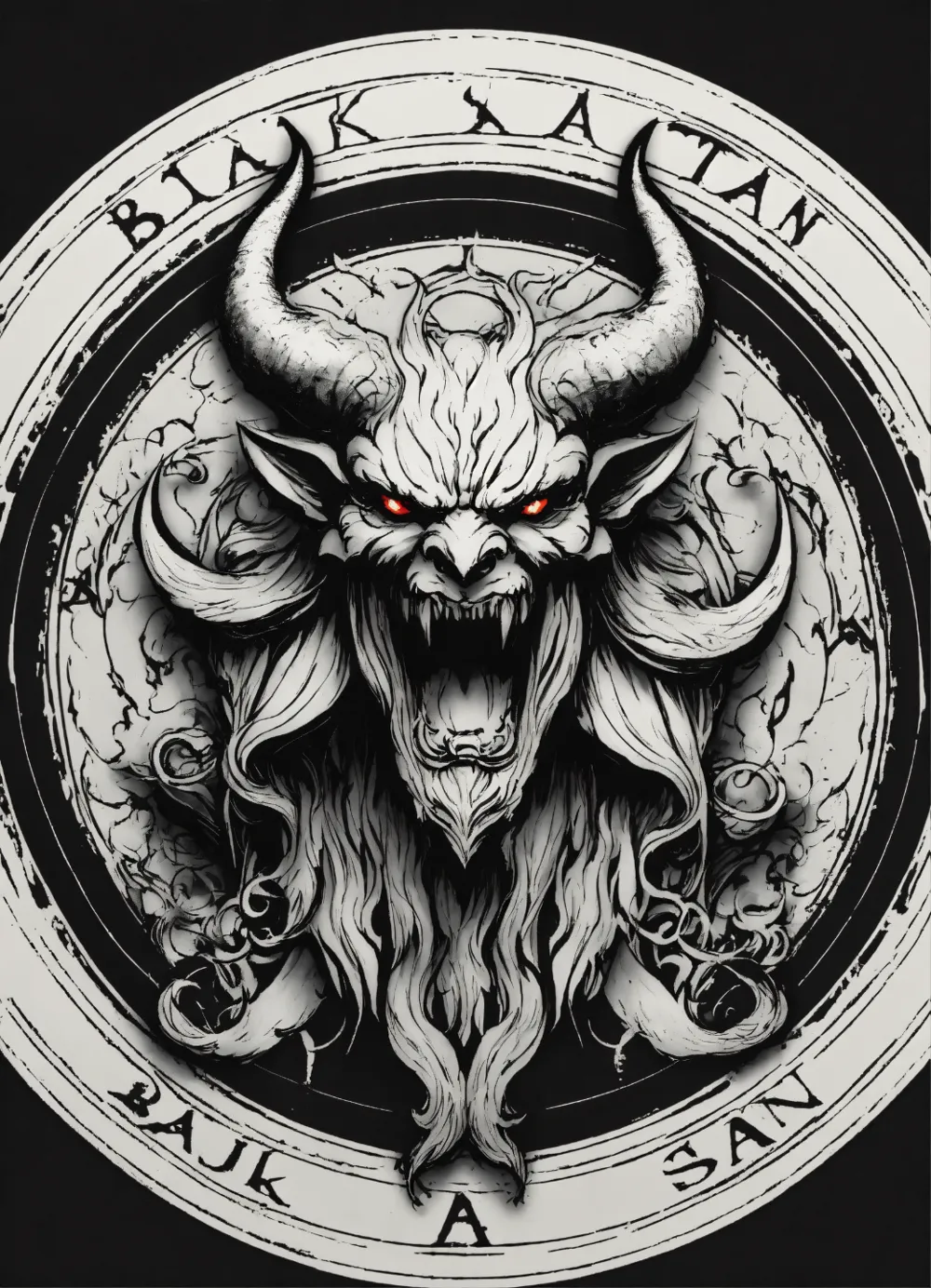 Black Satan poster by Xasmukarman - MakerWorld