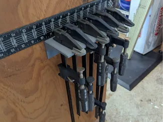 F Clamp Rack - 6 Position F style Clamp Hanger