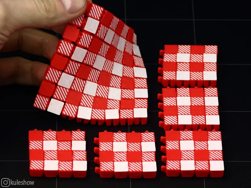 Flexible Checkered Napkin Modular Version