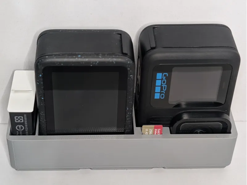 Gridfinity Dual GoPro Bin
