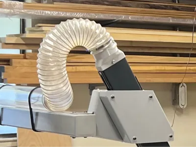 Top Dust port mount for Felder table saw