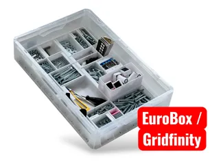 Gridfinity Interlocked-Platte für EuroBox 400×600