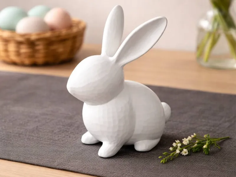 Low Poly Easter Bunny – Minimal Easter Decoration