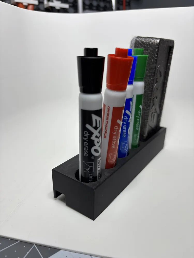 Top shelf marker rack for white board by Ellena Fabrications MakerWorld ...