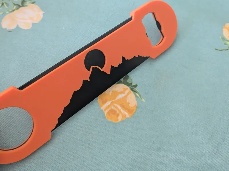Mountain and Tree Bottle Opener Shell