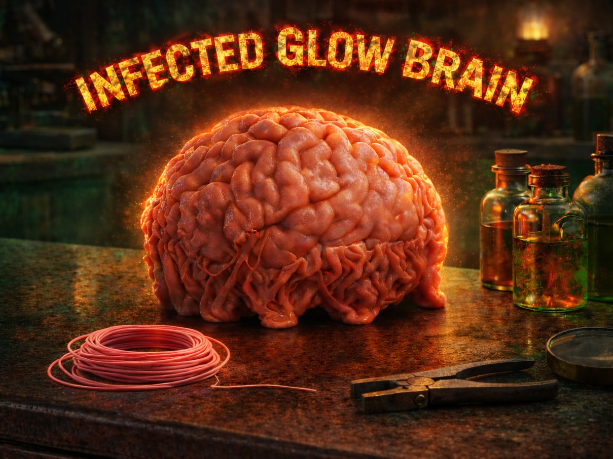 Infected Glowing Brain