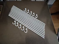 10 Sticks and 10 supports