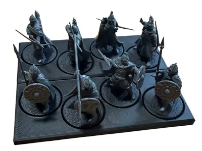 Kings of War Movement Tray - Round Base, Magnet