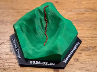 Snowboard trail