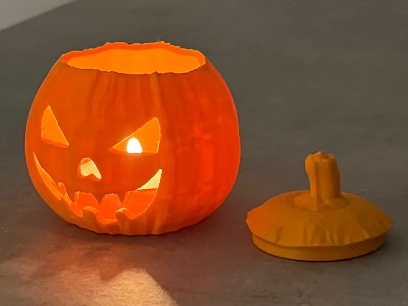 Pumpkin Halloween Light Candle Sweets 