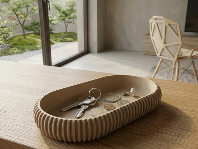 Japandi Small Key Tray
