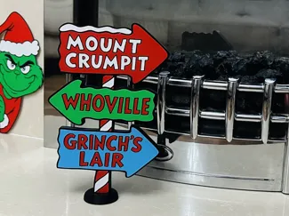 Grinch - Whoville Directional Signpost