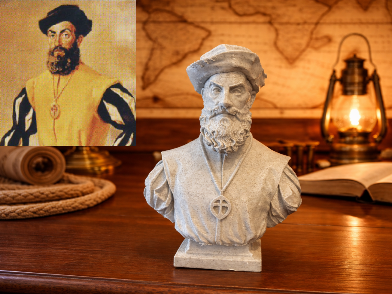 Fernão de Magalhães (Fernand de Magellan) – Bust