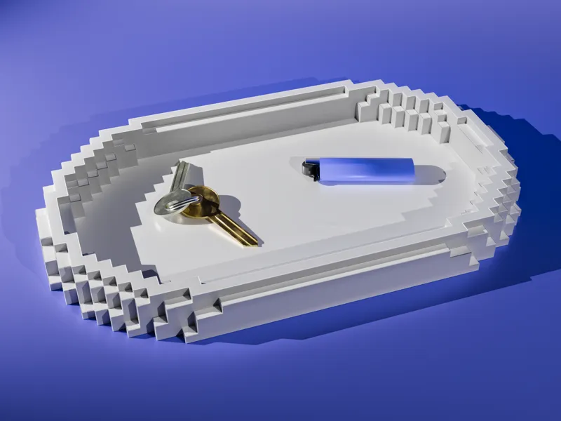 Blocks long Tray Bowl 