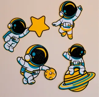 Space Adventurer Wall Art Collection (4 pieces)
