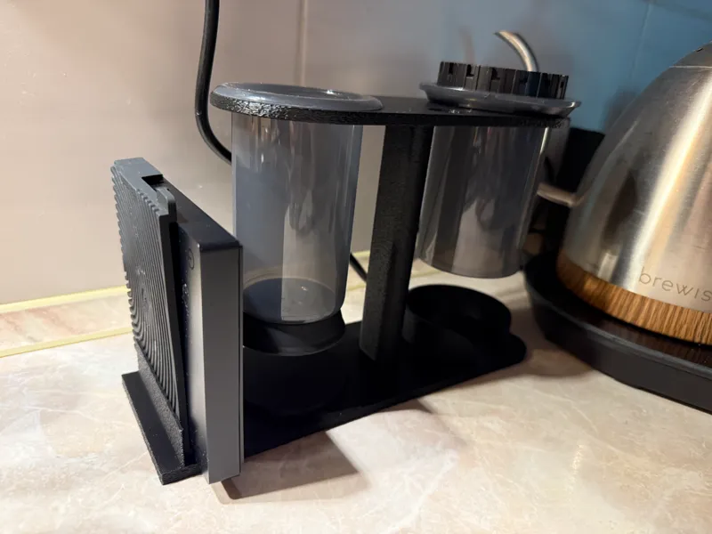Aeropress stand with Timemore Mini scale holder