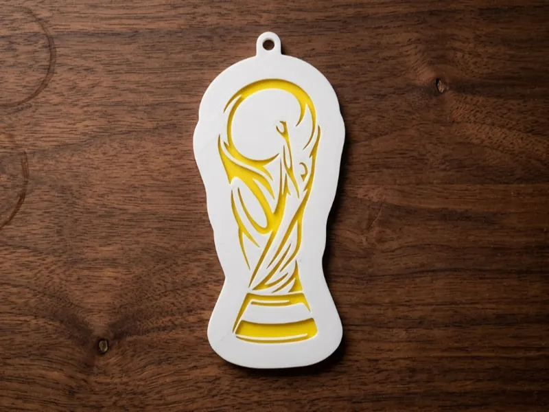 Chaveiro Taça Copa do Mundo Minimalista