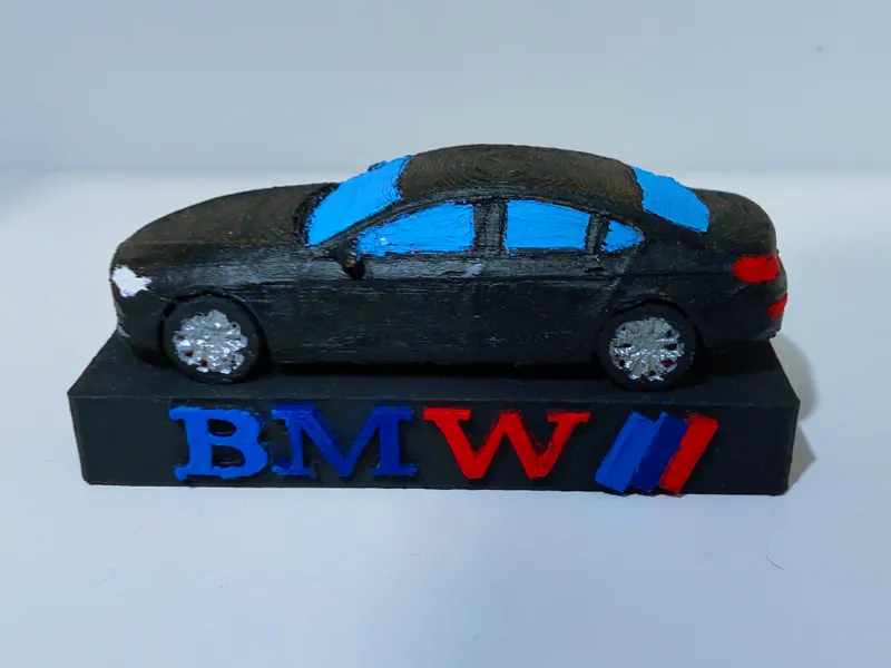 BMW 6 Series 640d car model with stand