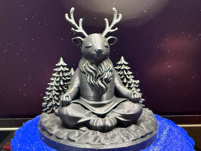 Forest Guardian – Meditating Deer Monk