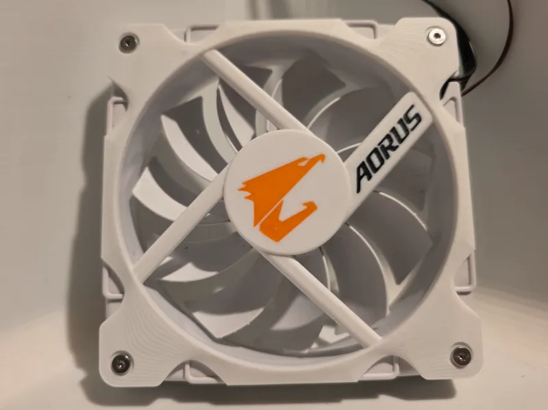 120mm Fan-Cover with Aorus Logo - Colored