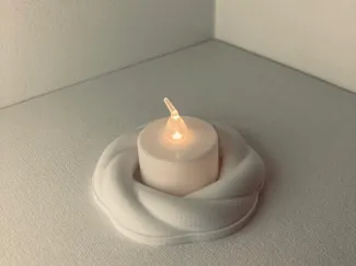 Modern Rope Tealight | fast printing, no support