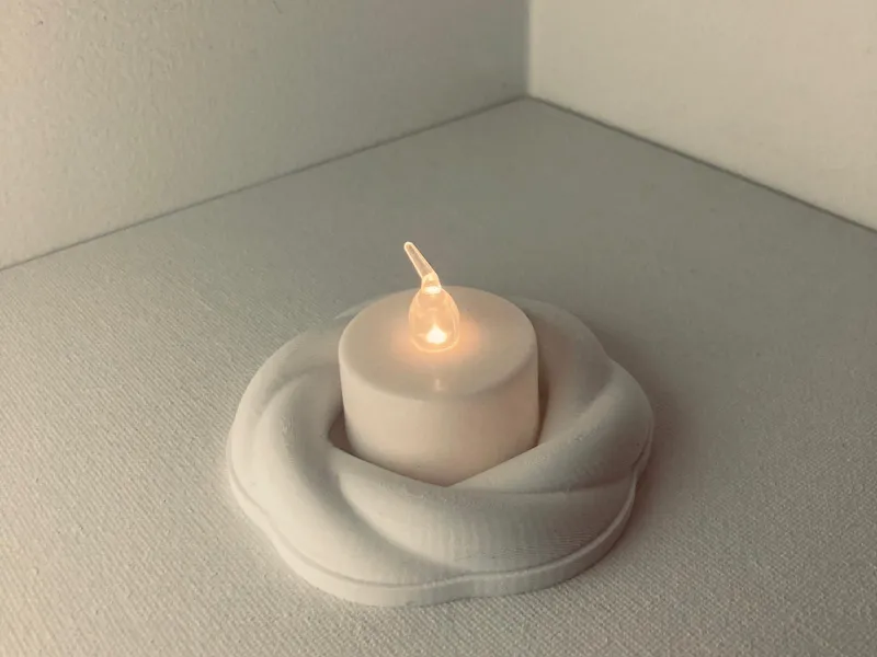 Modern Rope Tealight | fast printing, no support