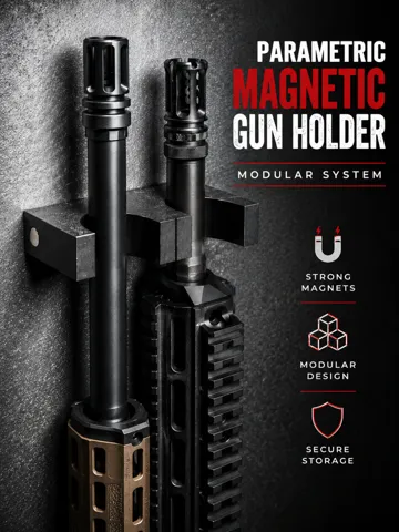 Soporte: Parametric Magnetic Gun Holder | Modular System — vista de referencia 2