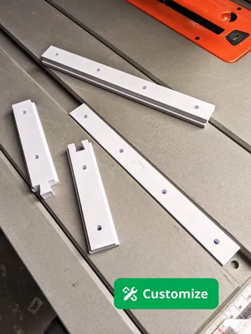 Soporte: Parametric T-Track Runner Generator — vista de referencia 2