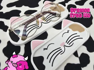 Eyeglasses Tray - Calico Cat Themed 