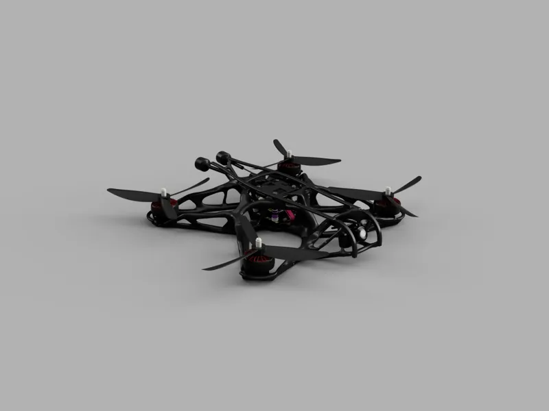 3D Printable 5-inch Drone Frame