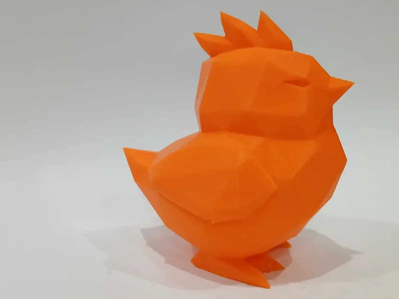 Modern Low Poly easter chicken