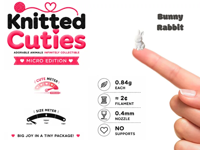 Knitted Cuties | Micro Edition | Bunny Rabbit