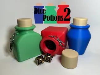 DICE POTIONS 2 - Dice Storage Bottle Keychains
