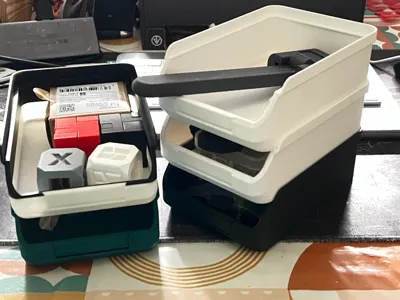 Stackable Desktop Organizer Bin