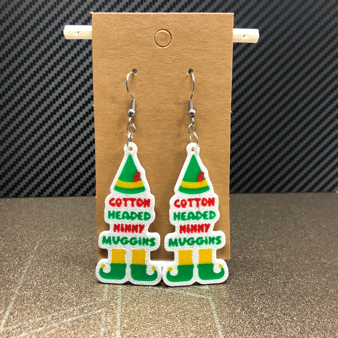 Buddy The Elf earrings view 2