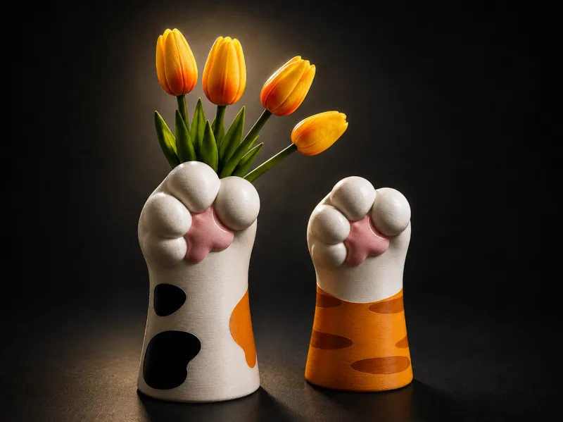 Kitty Paw Vase.