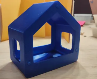 Design bird feed house for window