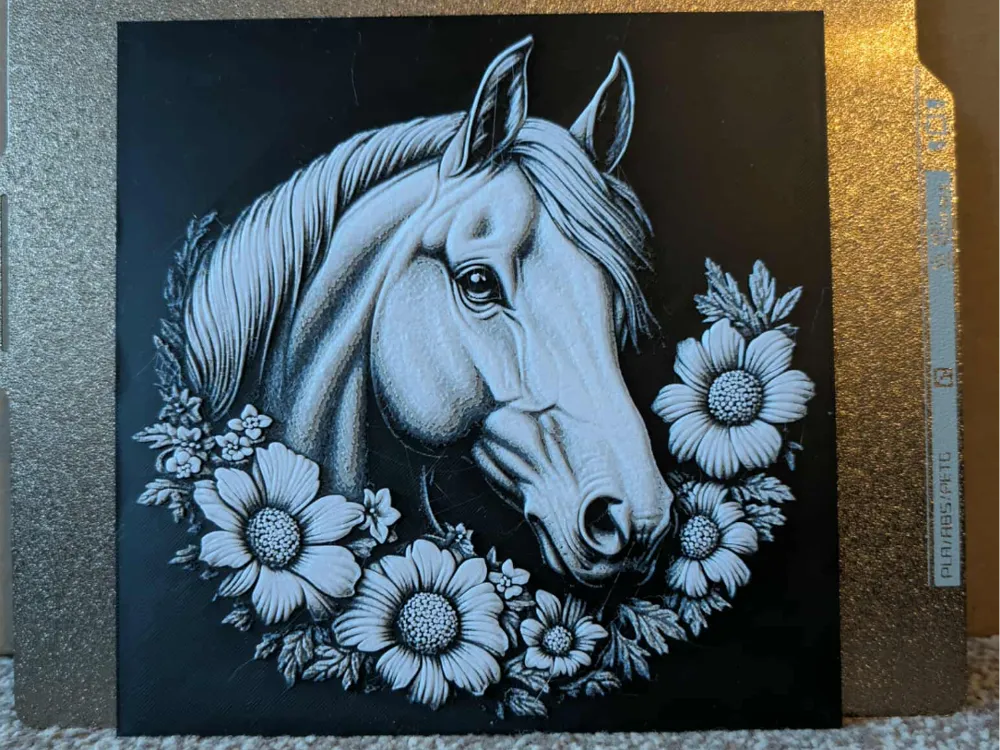 Floral Horse - hueforge