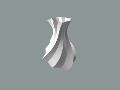 Sixteen sided vase for hot people 