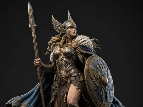 Modelo para impresión 3D: Brynhildr, Valkyrie of the Fallen — referencia de MakerWorld