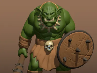 Orc Warrior – D&D / Fantasy Tabletop Miniature