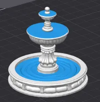 Water Fountain - Water Coloring Added