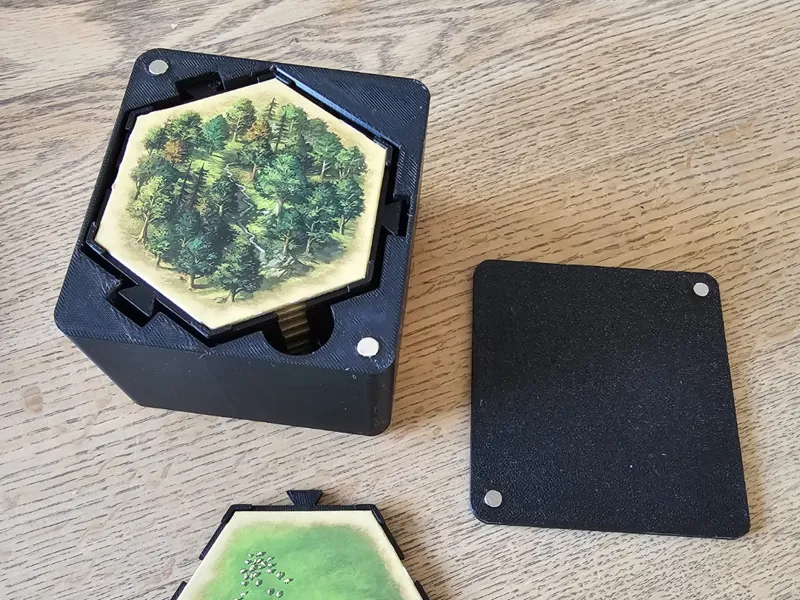 Catan Box for hexagon tiles