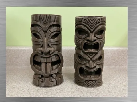 Maceta decorativa: Tiki Totem -Canisters — referencia de MakerWorld