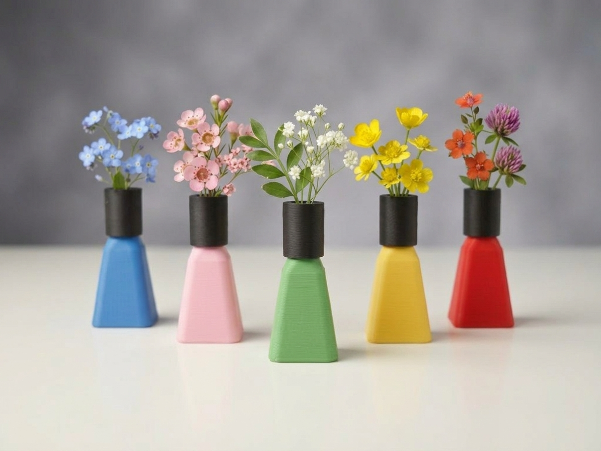 Nail Polish Mini Bud Vase – 2 Part Print