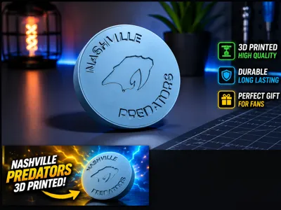 Nashville Predators hockey puck