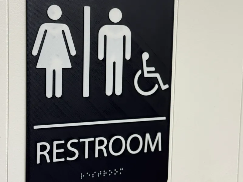 Restroom Sign - Men / Women / Handicap Accessible