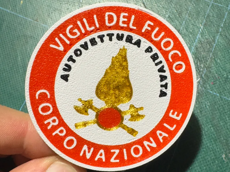 Logo Vigili del Fuoco autovettura privata