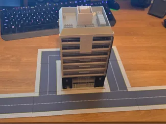 N Scale Roads Kato Building Compatible AMS